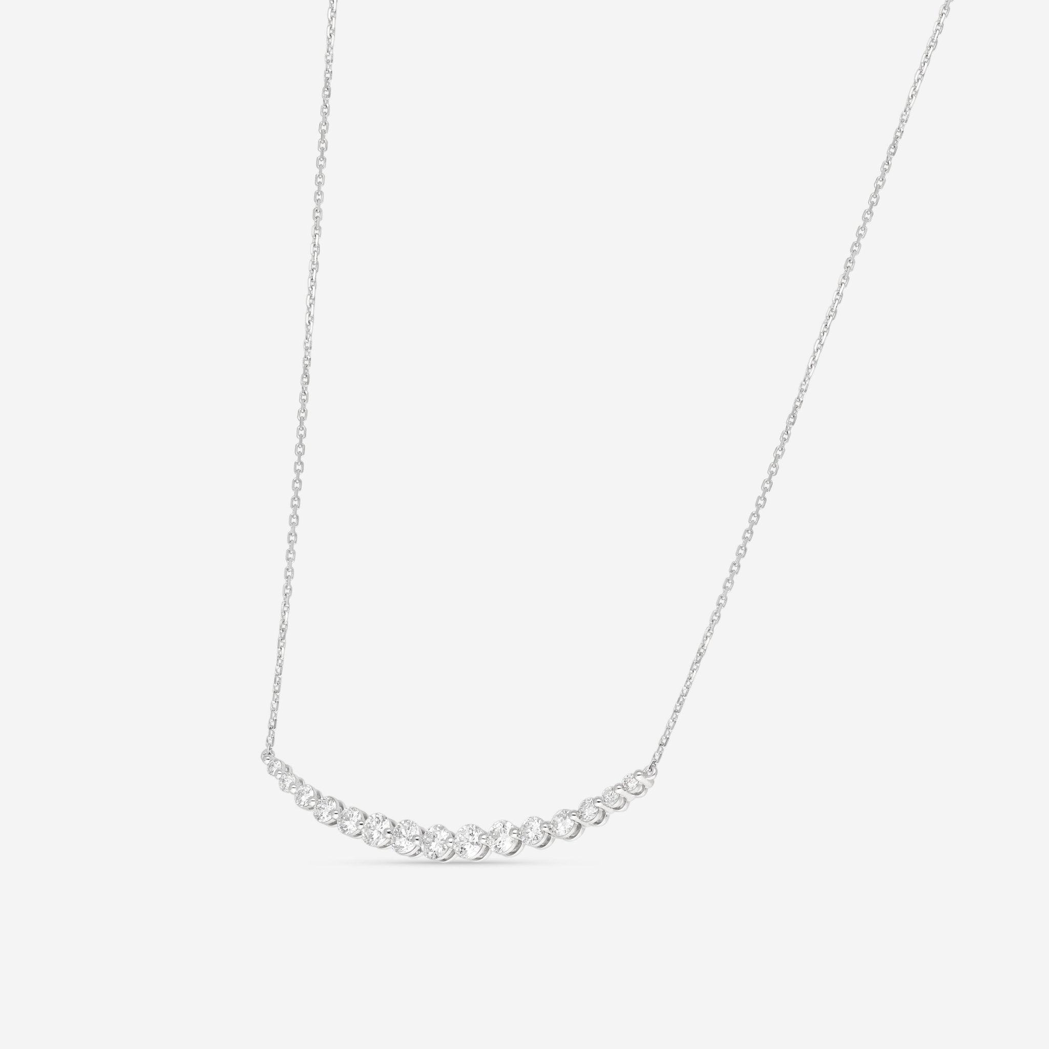 Ina Mar 18K White Gold Diamond Necklace 18