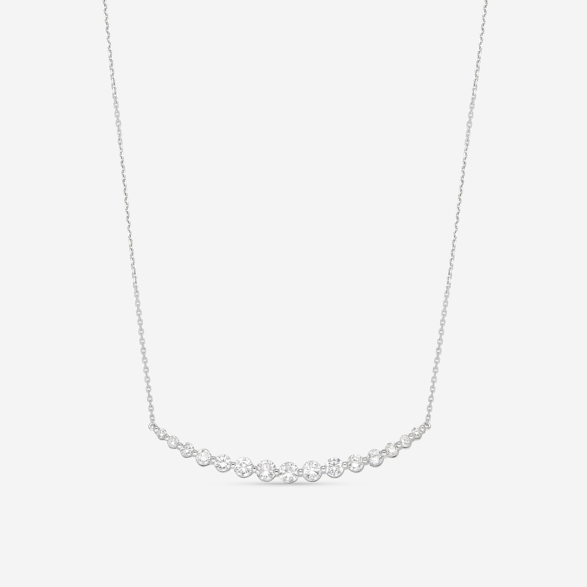 Ina Mar 18K White Gold Diamond Necklace 18