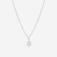 Ina Mar 18K White Gold Diamond Star of David Pendant APD - 19463 - THE SOLIST - Ina Mar