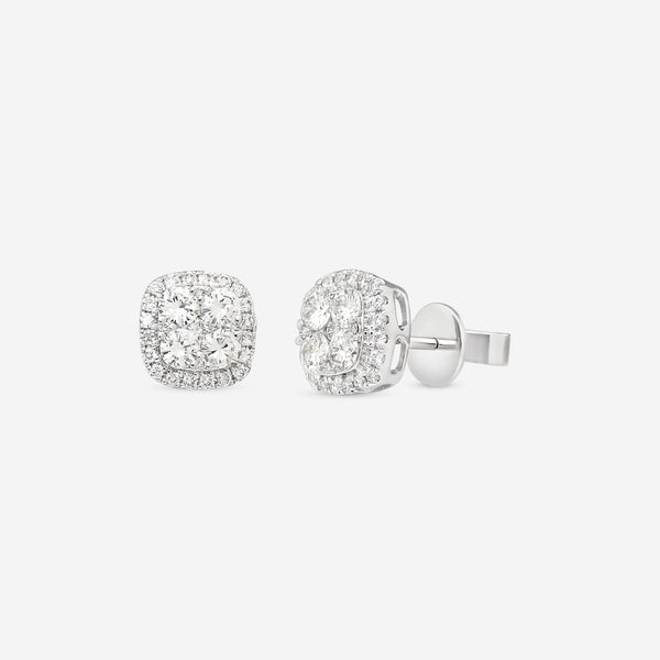 Ina Mar 18K White Gold Diamond Stud Earrings AER - 12223 - THE SOLIST - Ina Mar