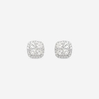 Ina Mar 18K White Gold Diamond Stud Earrings AER - 12223 - THE SOLIST - Ina Mar