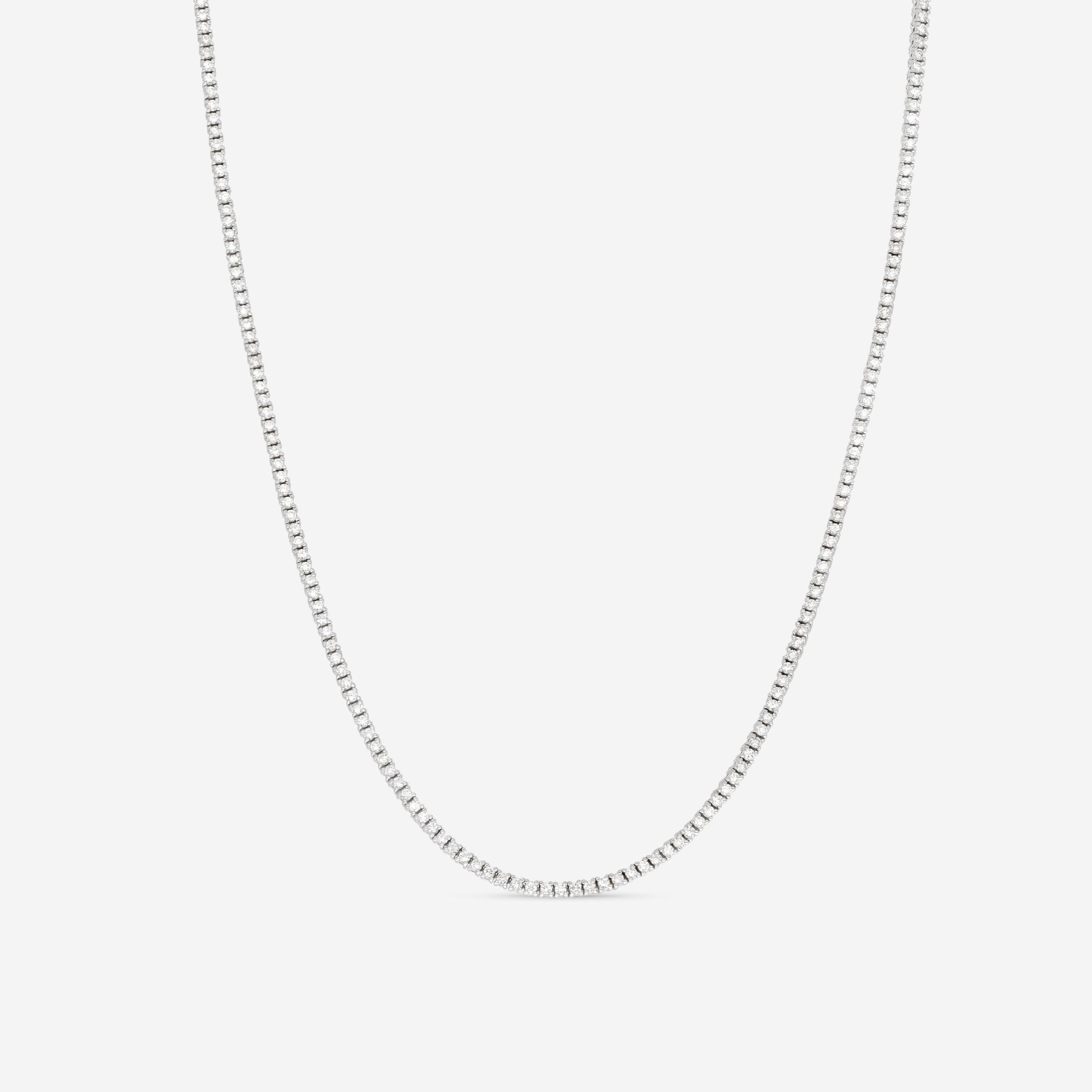 Ina Mar 18K White Gold Diamond Tennis Necklace ANK - 16483 - THE SOLIST - Ina Mar