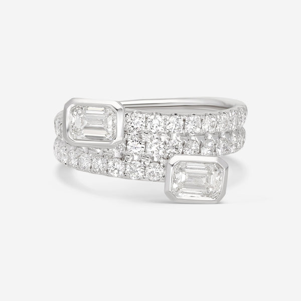 Ina Mar 18K White Gold Diamond Wrap Ring ALR - 19120 - THE SOLIST - Ina Mar