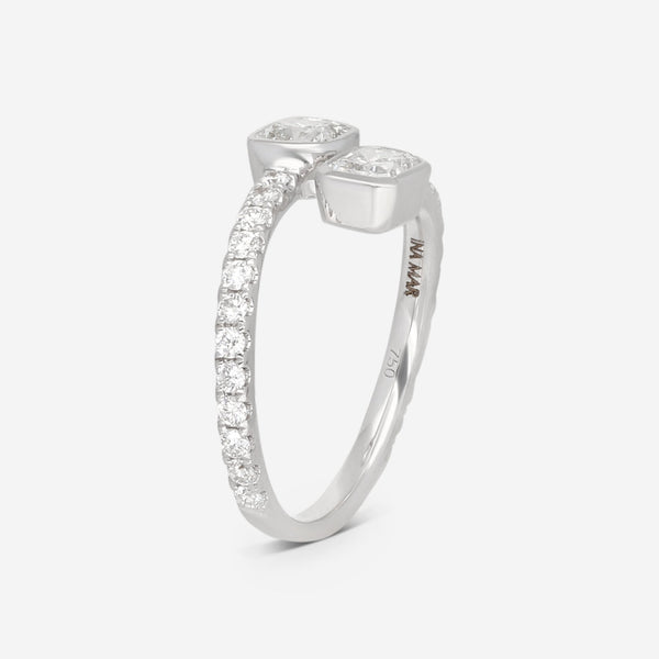 Ina Mar 18K White Gold Diamond Wrap Ring ALR - 19544 - THE SOLIST - Ina Mar