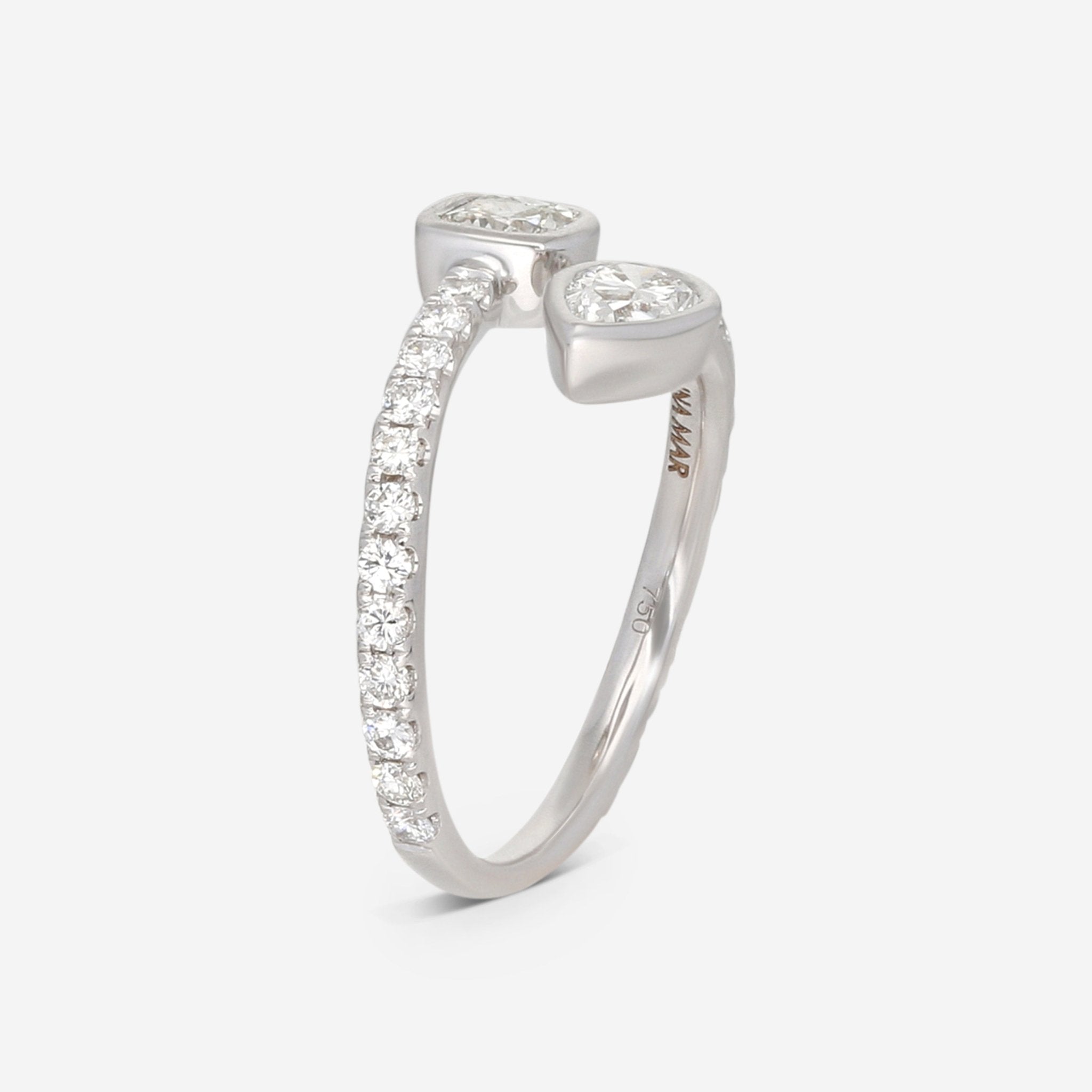 Ina Mar 18K White Gold Diamond Wrap Ring ALR - 19545 - THE SOLIST - Ina Mar