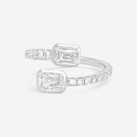 Ina Mar 18K White Gold Diamond Wrap Ring ALR - 19548 - THE SOLIST - Ina Mar