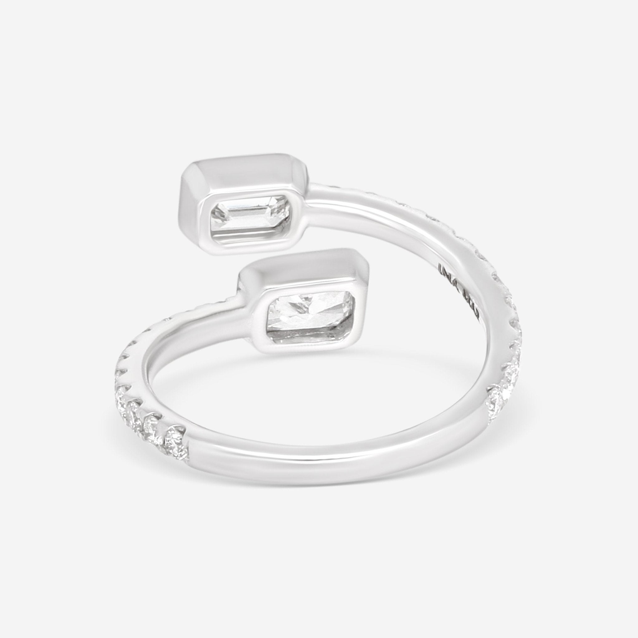 Ina Mar 18K White Gold Diamond Wrap Ring ALR - 19548 - THE SOLIST - Ina Mar