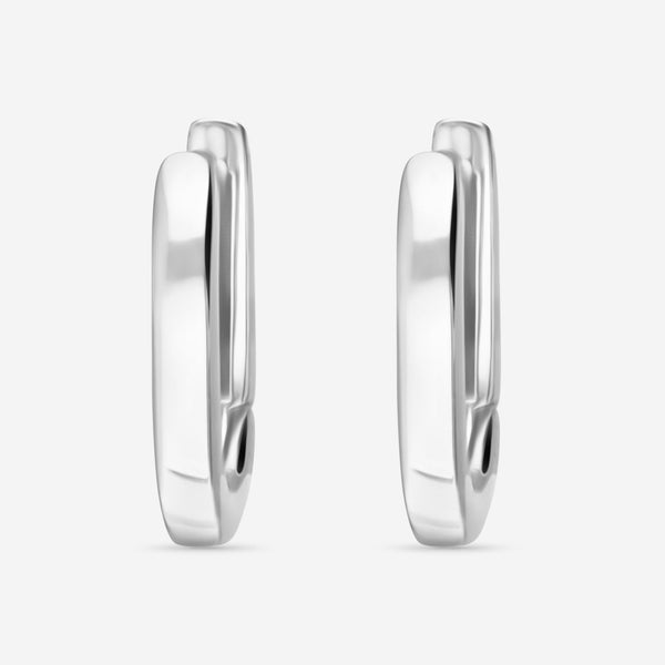 Ina Mar 18K White Gold Paperclip Shape Hoop Earrings 264424 - THE SOLIST - Ina Mar