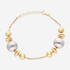 Ina Mar 18K Yellow and White Gold Bead Ball Chain Bracelet 271580 - THE SOLIST - Ina Mar