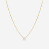 Ina Mar 18K Yellow Gold Bezel Set Diamond 0.30ct.tw. Solitaire Pendant 16" ANK - 19302 - Y - THE SOLIST - Ina Mar