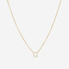 Ina Mar 18K Yellow Gold Bezel Set Diamond 0.55ct.tw. Solitaire Pendant 16" ANK - 19303 - Y - THE SOLIST - Ina Mar