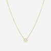 Ina Mar 18K Yellow Gold Bezel Set Diamond Solitaire Pendant 16" ANK - 19291 - Y - THE SOLIST - Ina Mar