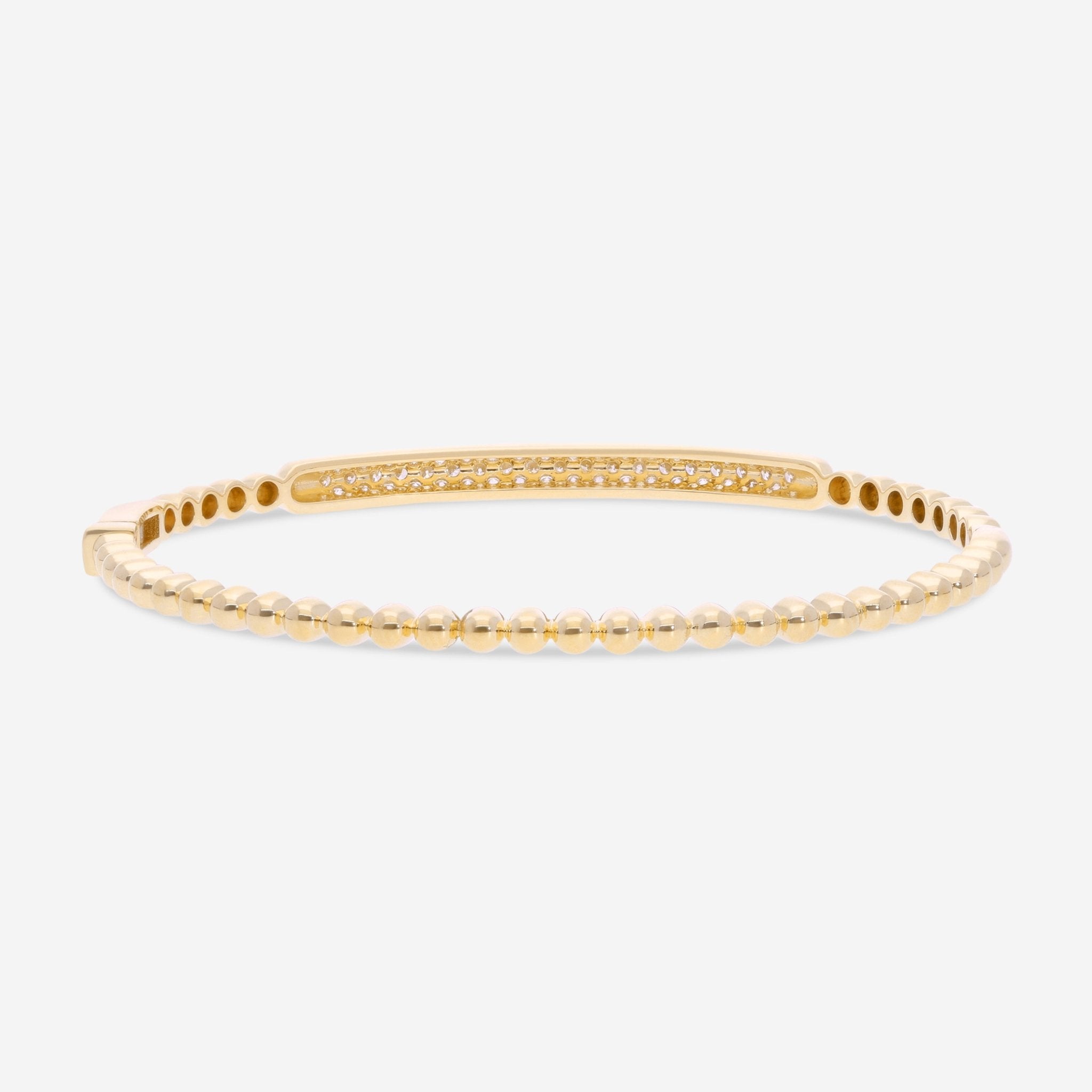 Ina Mar 18K Yellow Gold Diamond Bangle Bracelet ALB - 11781 - 16 - Y - THE SOLIST - Ina Mar