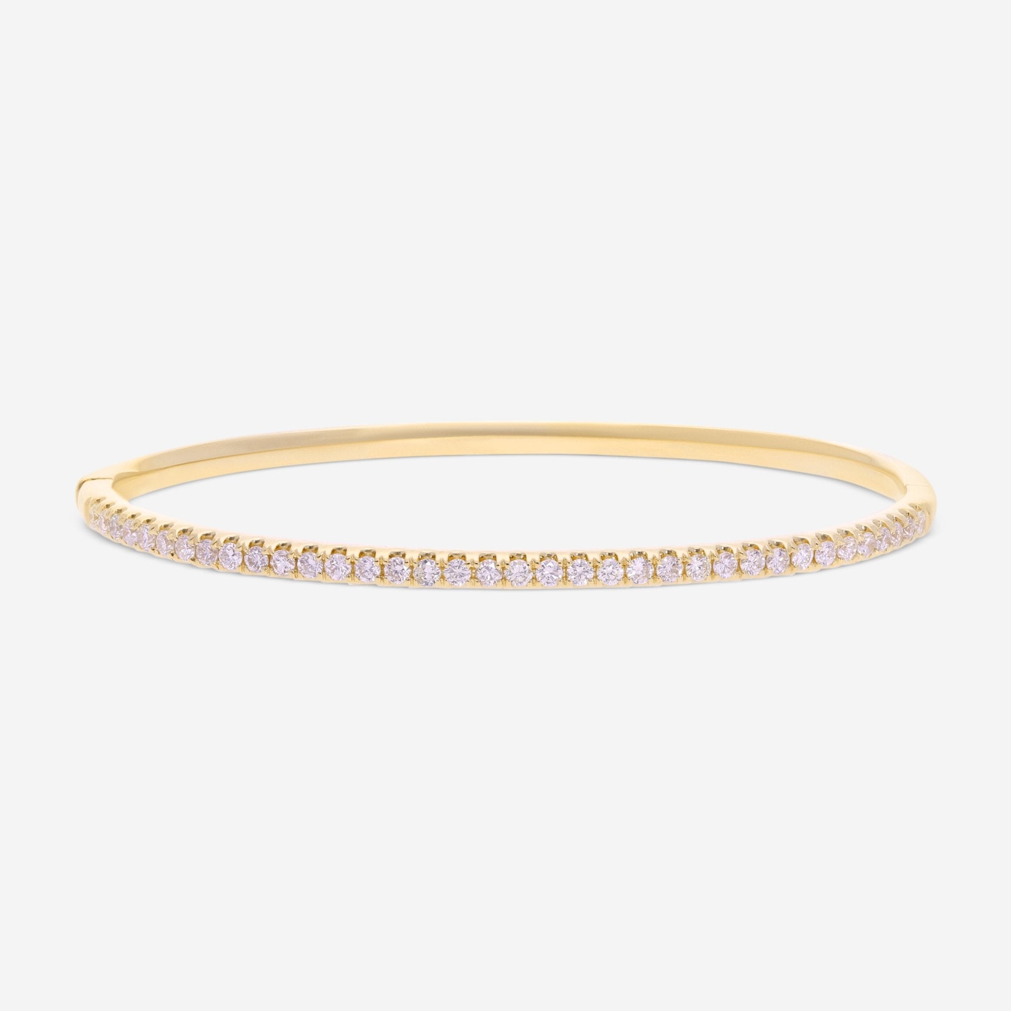 Ina Mar 18K Yellow Gold Diamond Bangle Bracelet ALB - 5280 - 16 - Y - THE SOLIST - Ina Mar