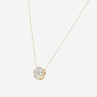 Ina Mar 18K Yellow Gold Diamond Cluster Pendant APD - 17197 - Y - THE SOLIST - Ina Mar