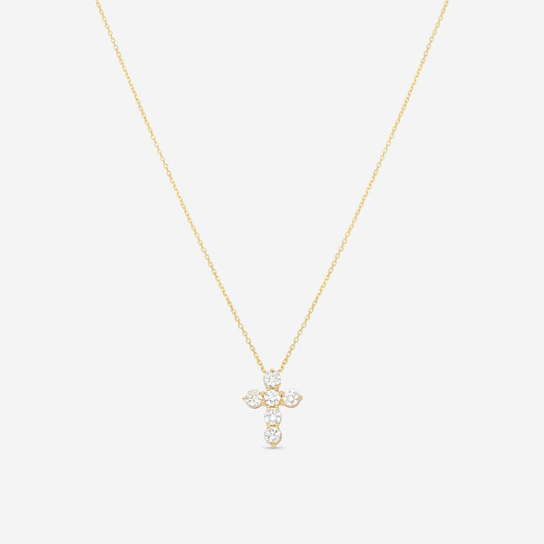 Ina Mar 18K Yellow Gold Diamond Cross Pendant ACR - 15540 - Y - THE SOLIST - Ina Mar