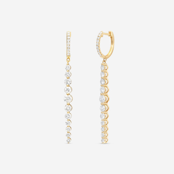 Ina Mar 18K Yellow Gold Diamond Earrings AER - 14725 - Y - THE SOLIST - Ina Mar