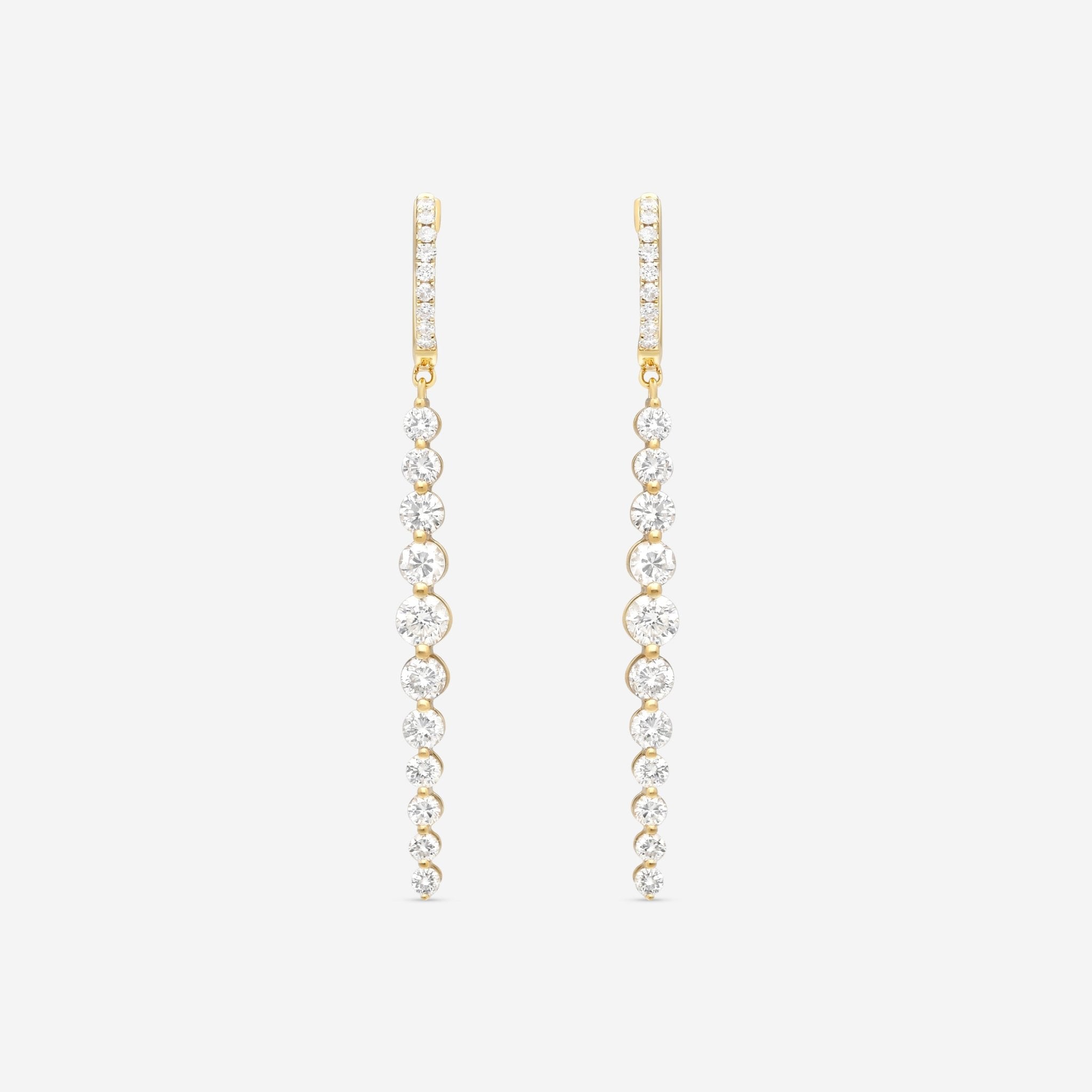 Ina Mar 18K Yellow Gold Diamond Earrings AER - 14725 - Y - THE SOLIST - Ina Mar