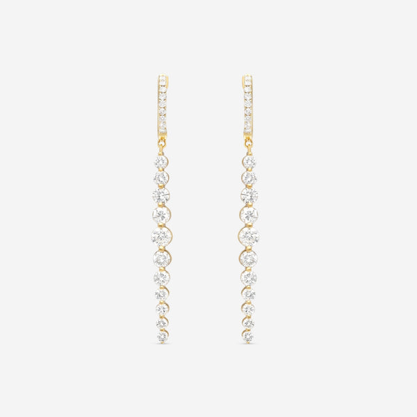 Ina Mar 18K Yellow Gold Diamond Earrings AER - 14725 - Y - THE SOLIST - Ina Mar