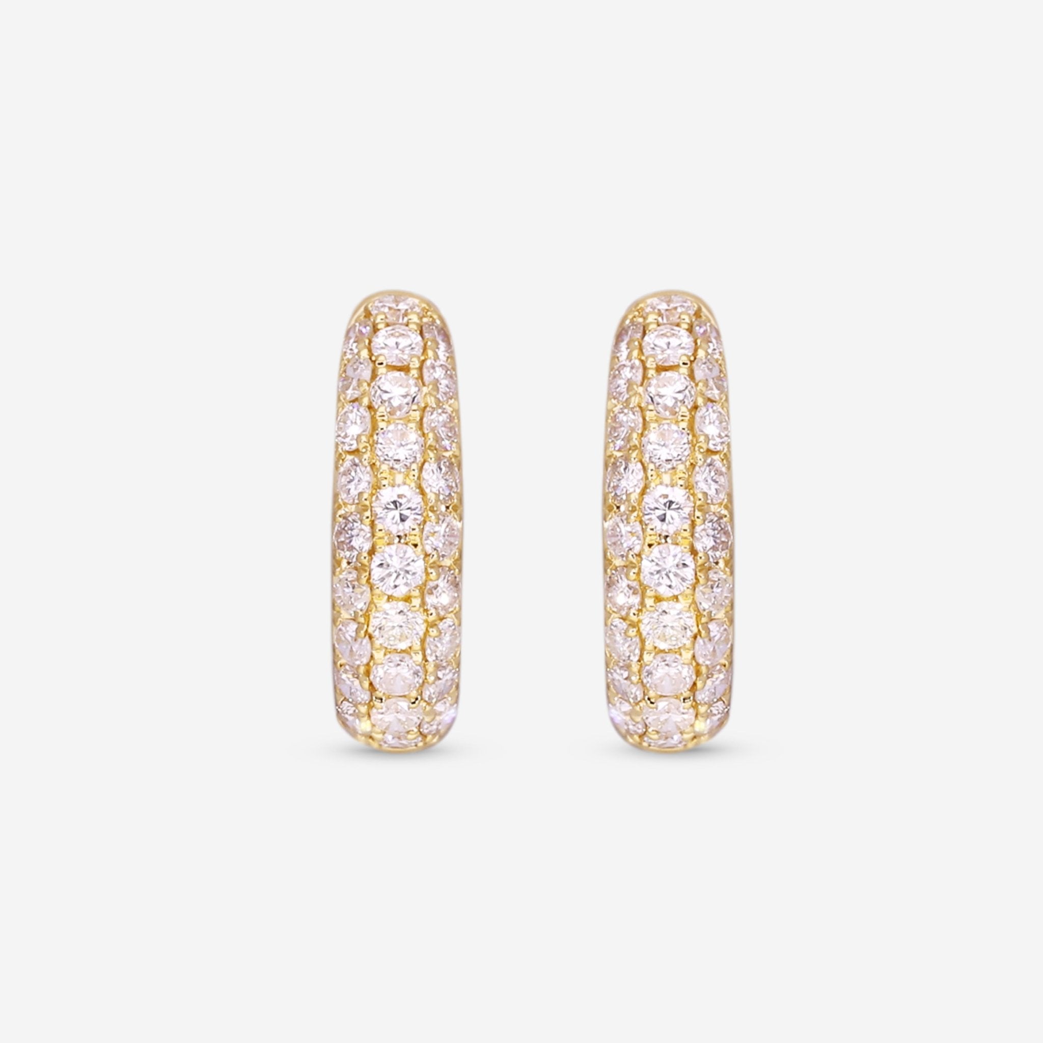 Ina Mar 18K Yellow Gold Diamond Earrings AER - 1491 - 1 - Y - THE SOLIST - Ina Mar