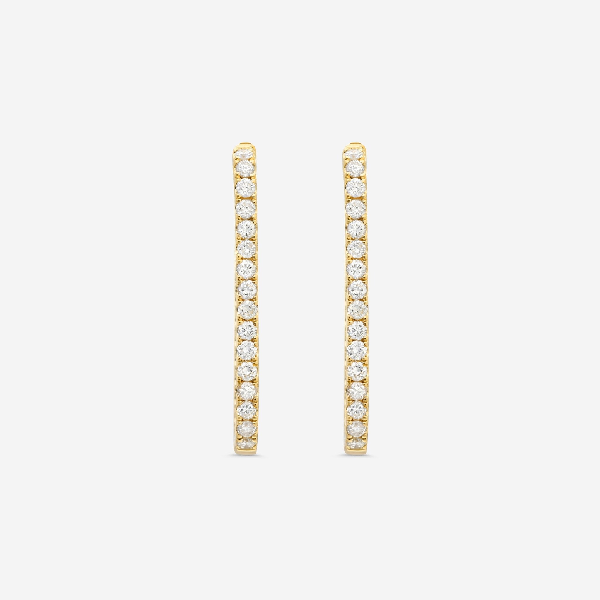 Ina Mar 18K Yellow Gold Diamond Earrings AER - 18068 - Y - THE SOLIST - Ina Mar