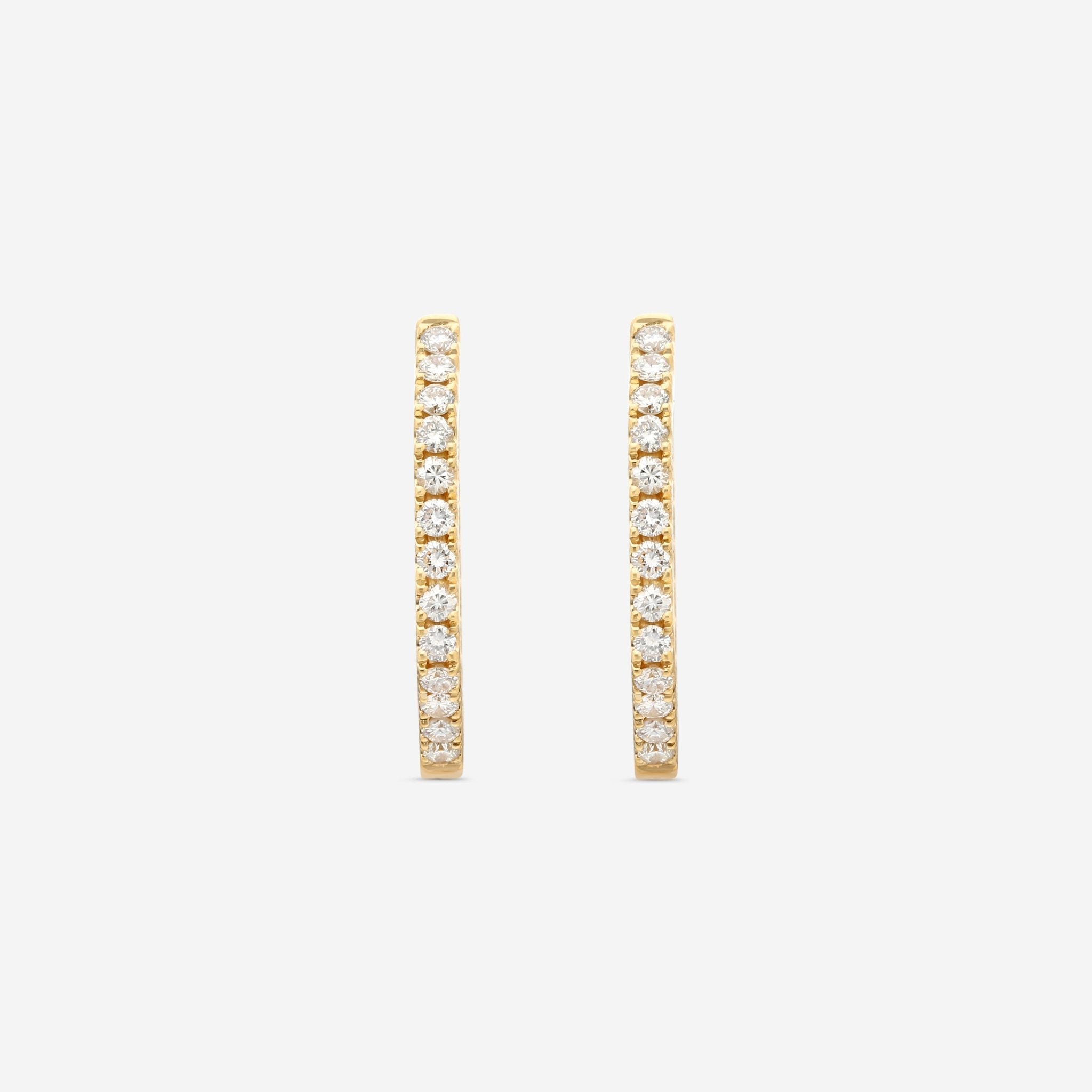 Ina Mar 18K Yellow Gold Diamond Earrings AER - 18071 - Y - THE SOLIST - Ina Mar