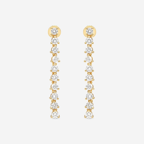 Ina Mar 18K Yellow Gold Diamond Earrings AER - 19279 - Y - THE SOLIST - Ina Mar