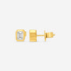 Ina Mar 18K Yellow Gold Diamond Emerald-Cut Bezel Setting 1.05ct.twd. Stud Earrings AER-19416-Y - THE SOLIST