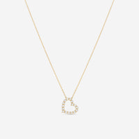 Ina Mar 18K Yellow Gold Diamond Heart Pendant Necklace ANK - 16866 - Y - THE SOLIST - Ina Mar