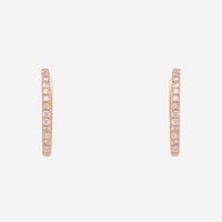 Ina Mar 18K Yellow Gold Diamond Hoop Earrings AER - 17474 - Y - THE SOLIST - Ina Mar