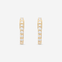 Ina Mar 18K Yellow Gold Diamond Hoop Earrings AER - 5783 - 1 - Y - THE SOLIST - Ina Mar