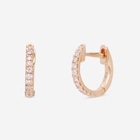 Ina Mar 18K Yellow Gold Diamond Round Hoop Earrings AER - 18165 - Y - THE SOLIST - Ina Mar