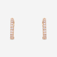 Ina Mar 18K Yellow Gold Diamond Round Hoop Earrings AER - 18165 - Y - THE SOLIST - Ina Mar