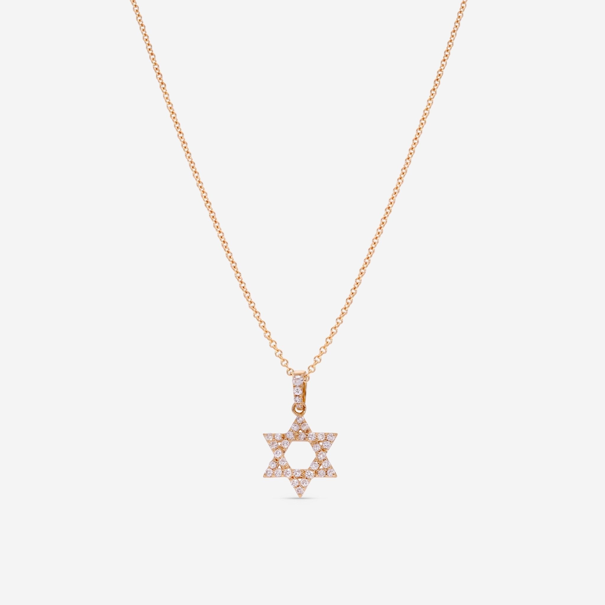 Ina Mar 18K Yellow Gold Diamond Star of David Pendant APD - 19463 - Y - THE SOLIST - Ina Mar