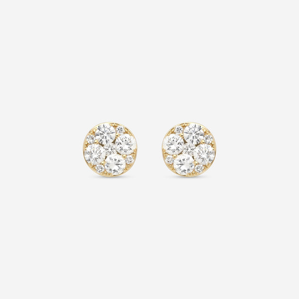 Ina Mar 18K Yellow Gold Diamond Stud Earrings AER - 12166 - Y - THE SOLIST - Ina Mar