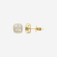 Ina Mar 18K Yellow Gold Diamond Stud Earrings AER - 12223 - Y - THE SOLIST - Ina Mar