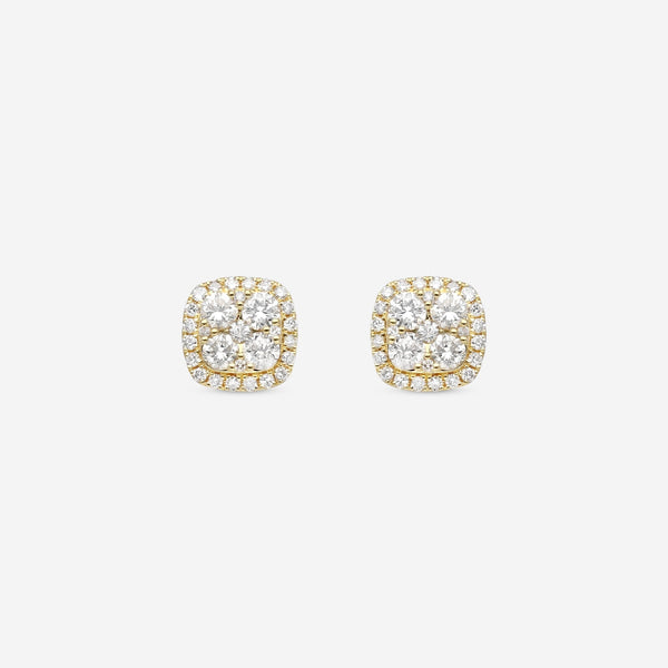 Ina Mar 18K Yellow Gold Diamond Stud Earrings AER - 12223 - Y - THE SOLIST - Ina Mar