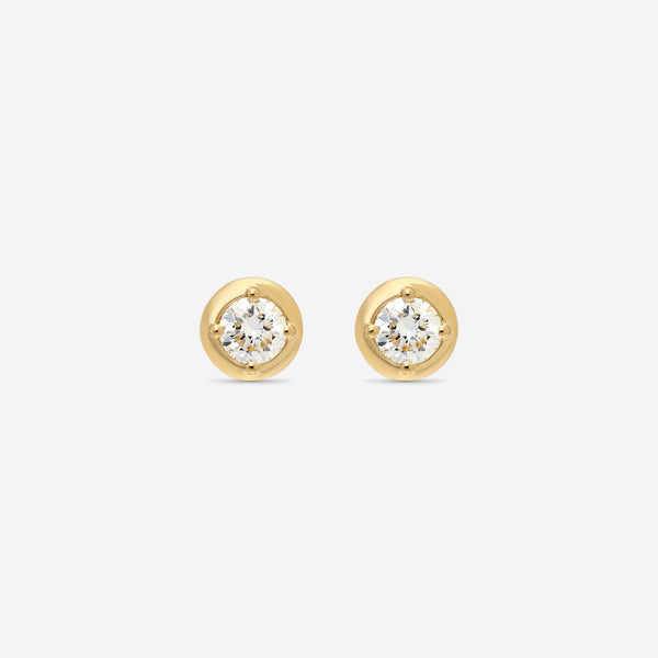 Ina Mar 18K Yellow Gold Diamond Stud Earrings AER - 19290 - Y - THE SOLIST - Ina Mar