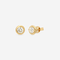 Ina Mar 18K Yellow Gold Diamond Stud Earrings AER - 19290 - Y - THE SOLIST - Ina Mar