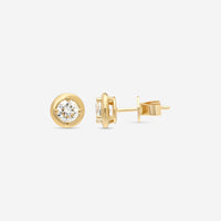 Ina Mar 18K Yellow Gold Diamond Stud Earrings AER - 19290 - Y - THE SOLIST - Ina Mar