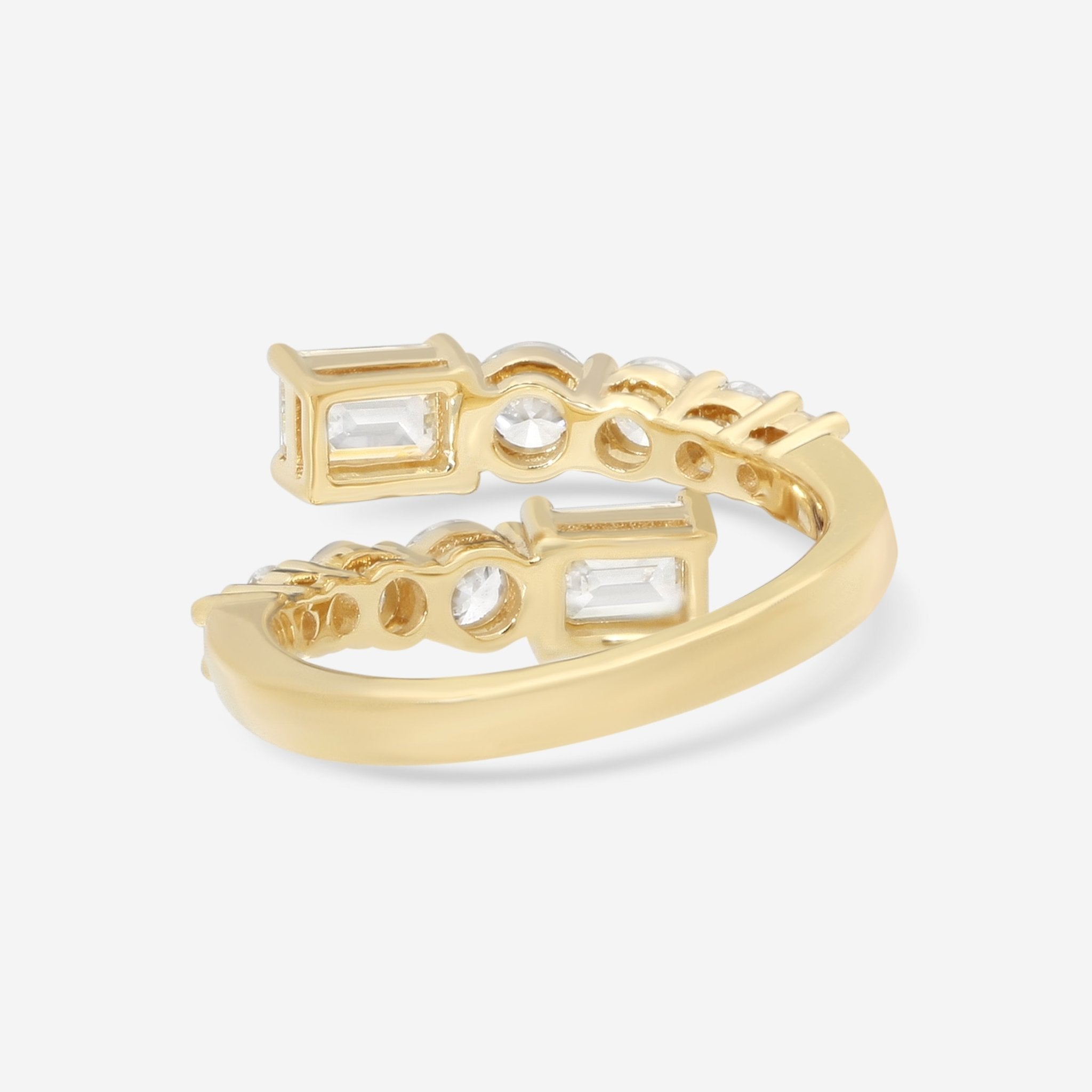 Ina Mar 18K Yellow Gold Diamond Wrap Ring ALR - 17973 - 3 - Y - THE SOLIST - Ina Mar