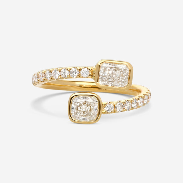 Ina Mar 18K Yellow Gold Diamond Wrap Ring ALR - 19544 - Y - THE SOLIST - Ina Mar