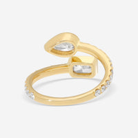 Ina Mar 18K Yellow Gold Diamond Wrap Ring ALR - 19546 - Y - THE SOLIST - Ina Mar