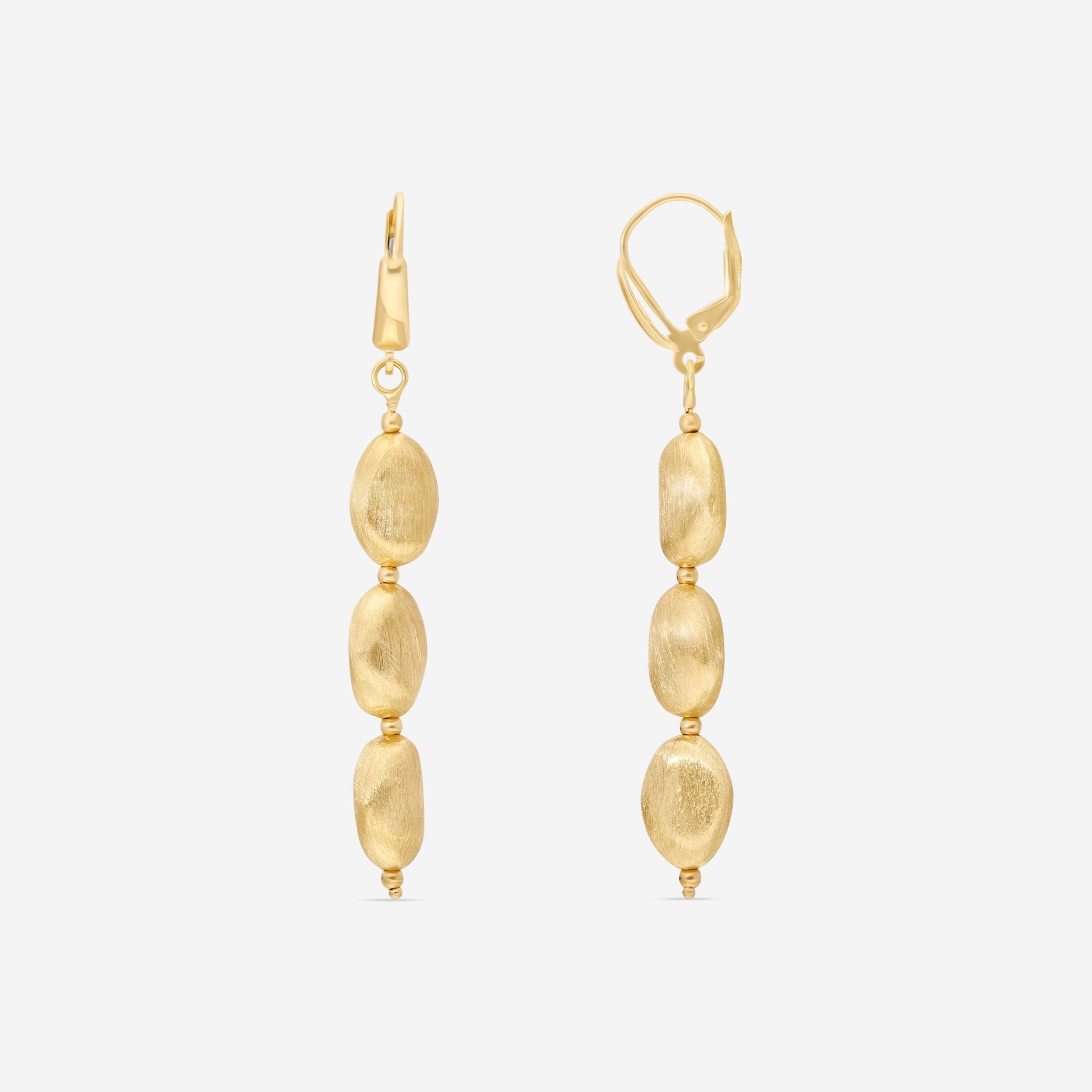 Ina Mar 18K Yellow Gold Drop Earrings 271101 - THE SOLIST - Ina Mar