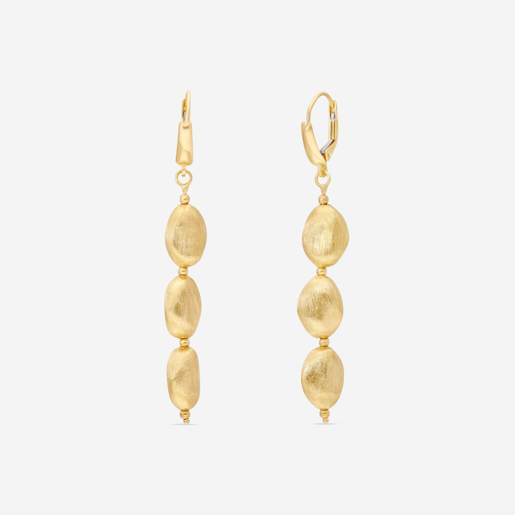 Ina Mar 18K Yellow Gold Drop Earrings 271101 - THE SOLIST - Ina Mar