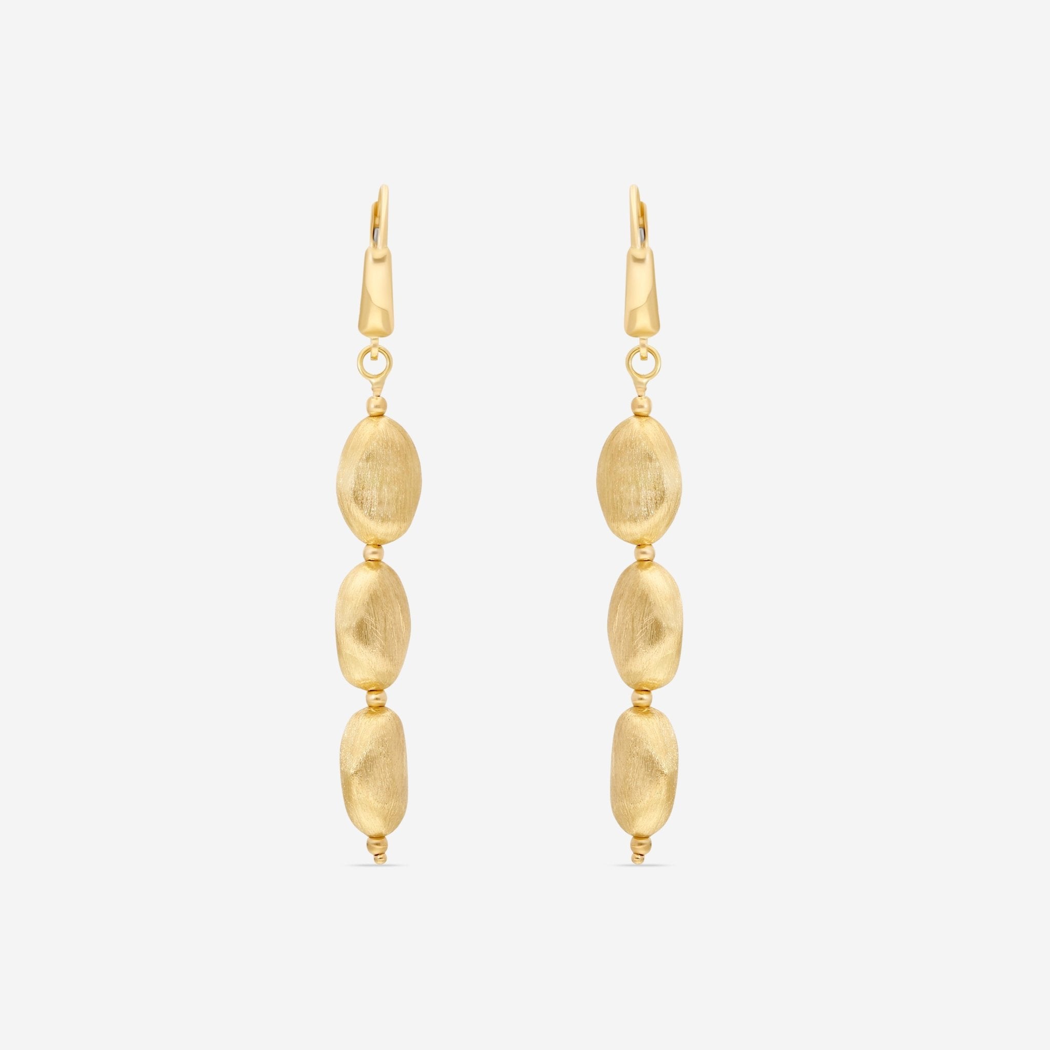 Ina Mar 18K Yellow Gold Drop Earrings 271101 - THE SOLIST - Ina Mar