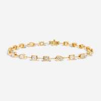 Ina Mar 18K Yellow Gold Fancy Diamond Bracelet ALB - 19778 - 2 - Y - THE SOLIST - Ina Mar