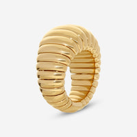 Ina Mar 18K Yellow Gold Flexible Band Ring Sz. 7.5 211432 - THE SOLIST - Ina Mar