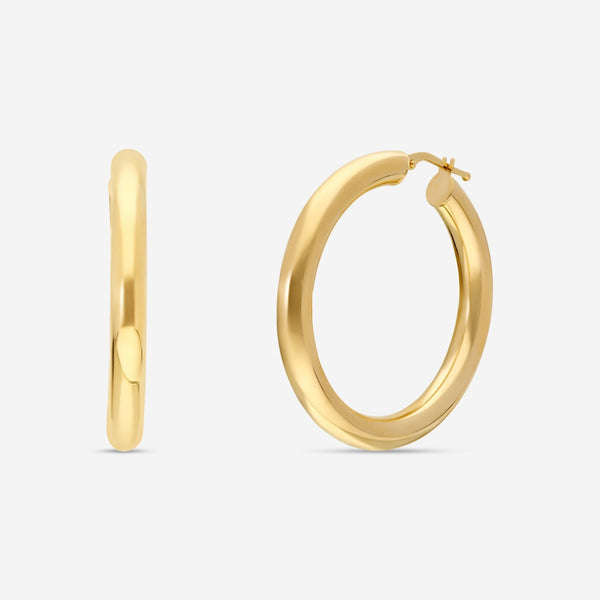 Ina Mar 18K Yellow Gold Large Hoop Earrings 257496 - THE SOLIST - Ina Mar