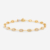 Ina Mar 18K Yellow Gold Marquise Diamond Shape Link Bracelet ALB - 19539 - 1 - Y - THE SOLIST - Ina Mar